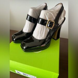 Sam Edelman Black Patent Leather Mary Jane Heels